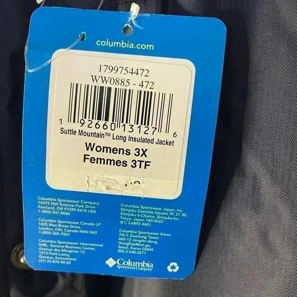 Columbia Suttle Mountain Long Insulated Jacket  sz 3X - Picture 5 of 13